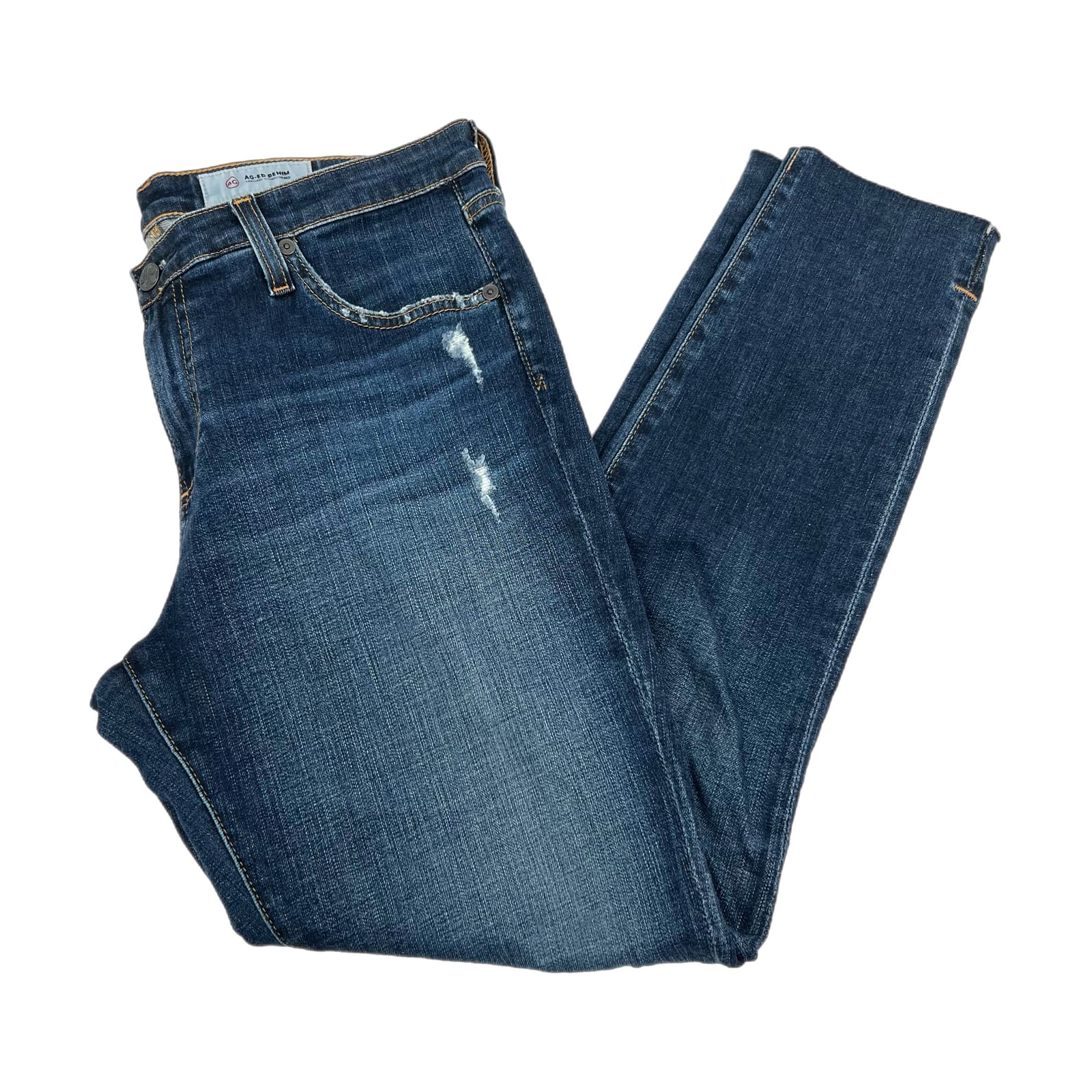 Robe Chambray Denim Bleue Adriano Goldschmied Baby Doll - Taille M Pour Filles, Occasion Très Bon état