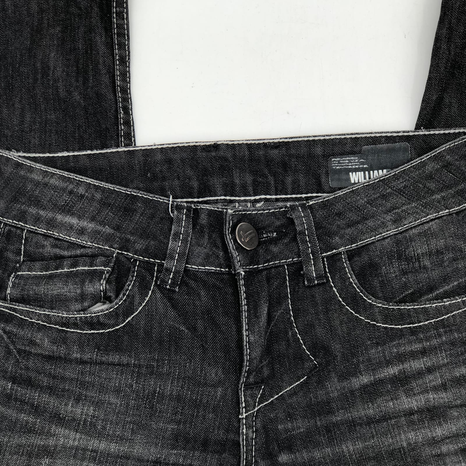 William Rast Denim William Rast Black Classic Straight Leg Jeans William Rast Black ...