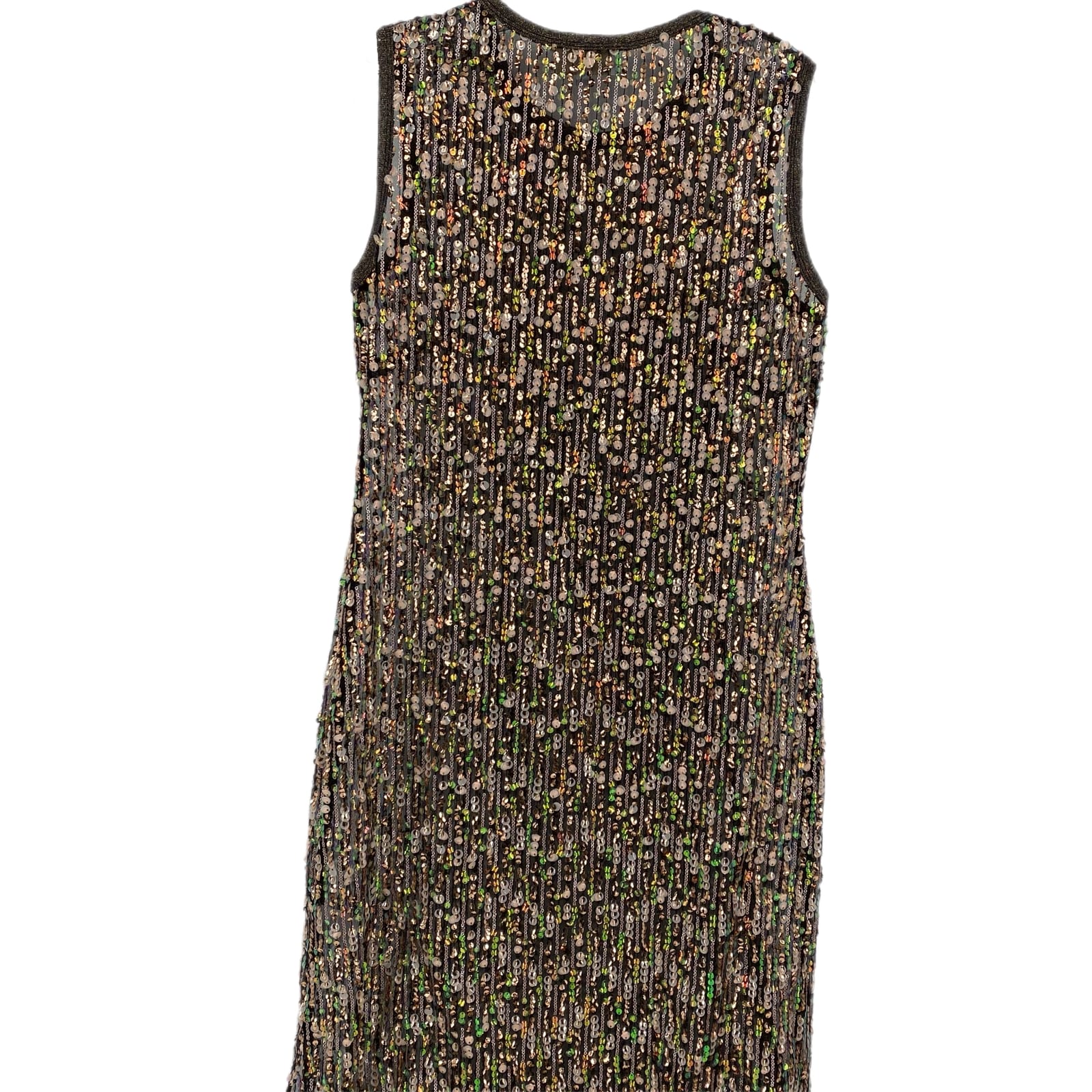 Corey Lynn Calter Black Pink Glittered Sleeveless Maxi Dress Corey Lynn ...