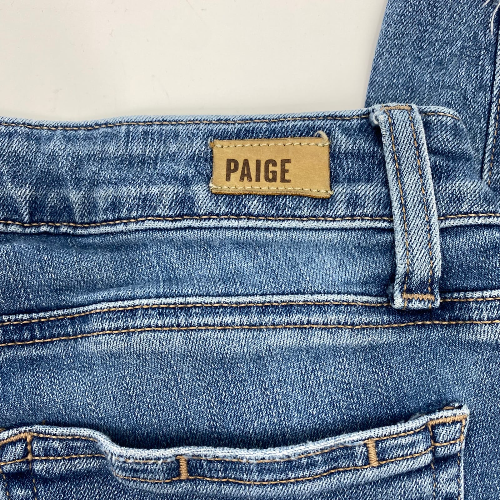 Jeans Paige Light Wash Délavé Et Distressed - Taille 26 - Occasion Très Bon état