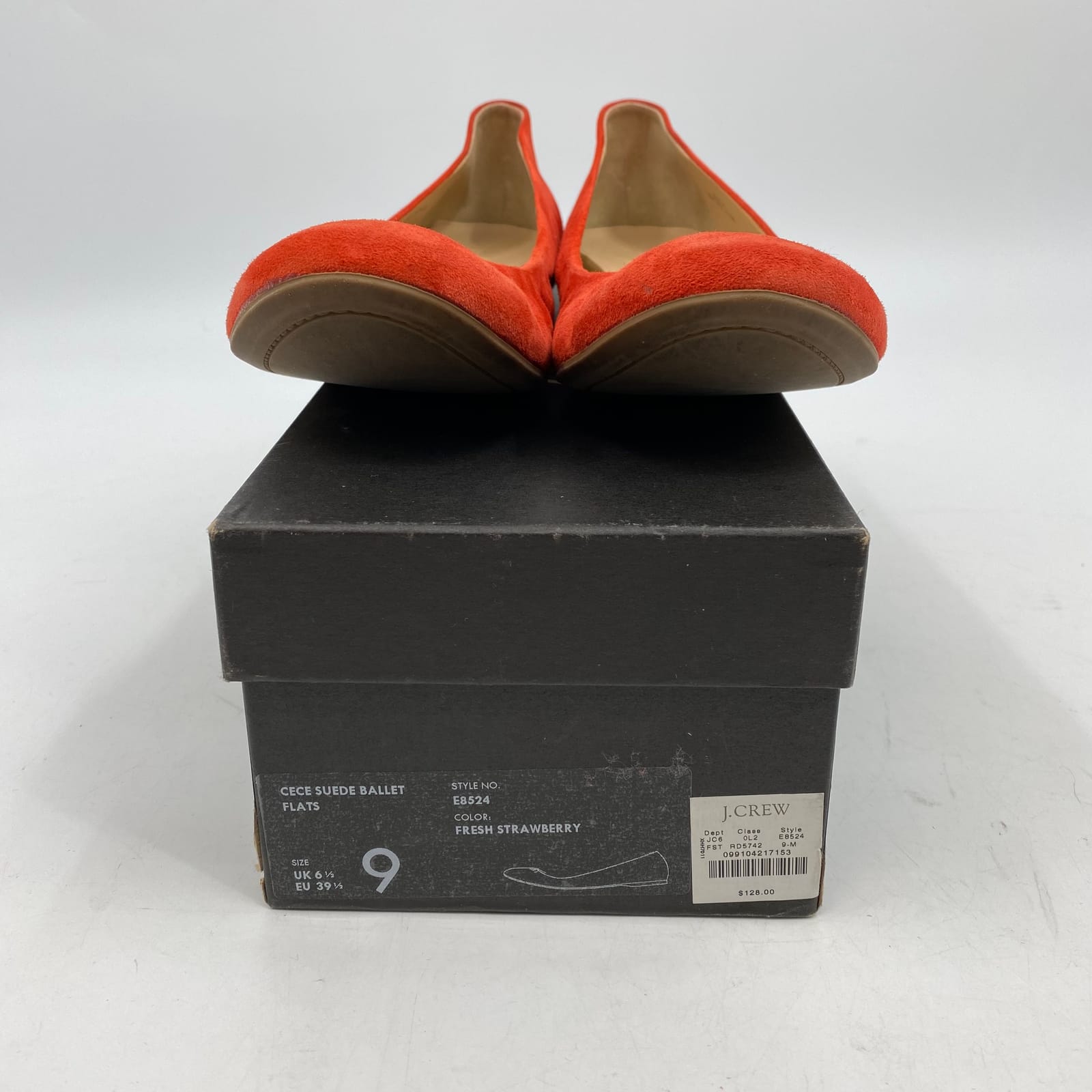 J. Crew Red Suede Cece Flats J. Crew Red Suede Cece Flats Size 9 (Good ...