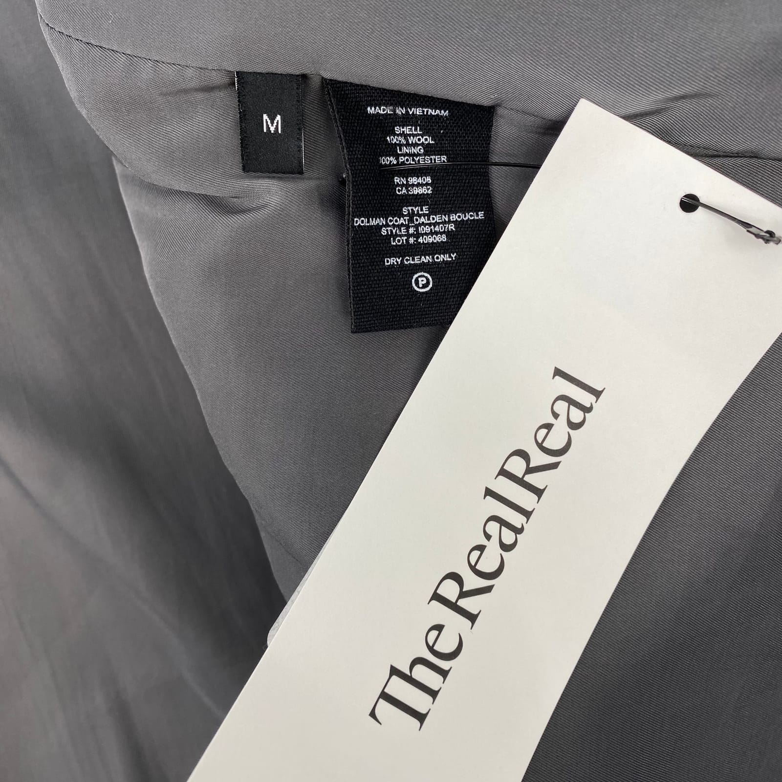 Theory Gray Wool Coat Theory Gray Wool Coat Size M (Excellent ...