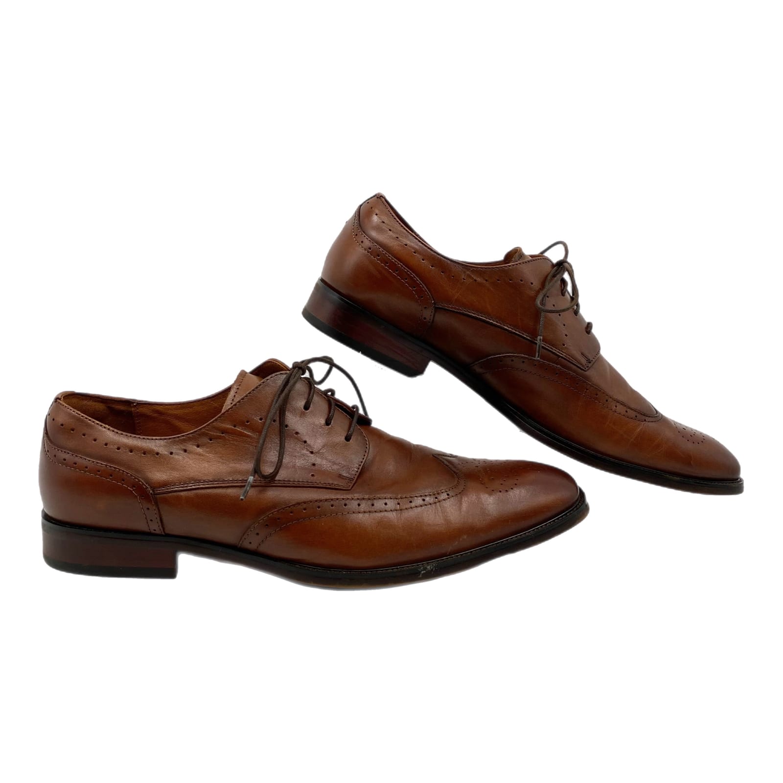 Florsheim Brown Leather Brogue Dress Shoes Florsheim Brown 