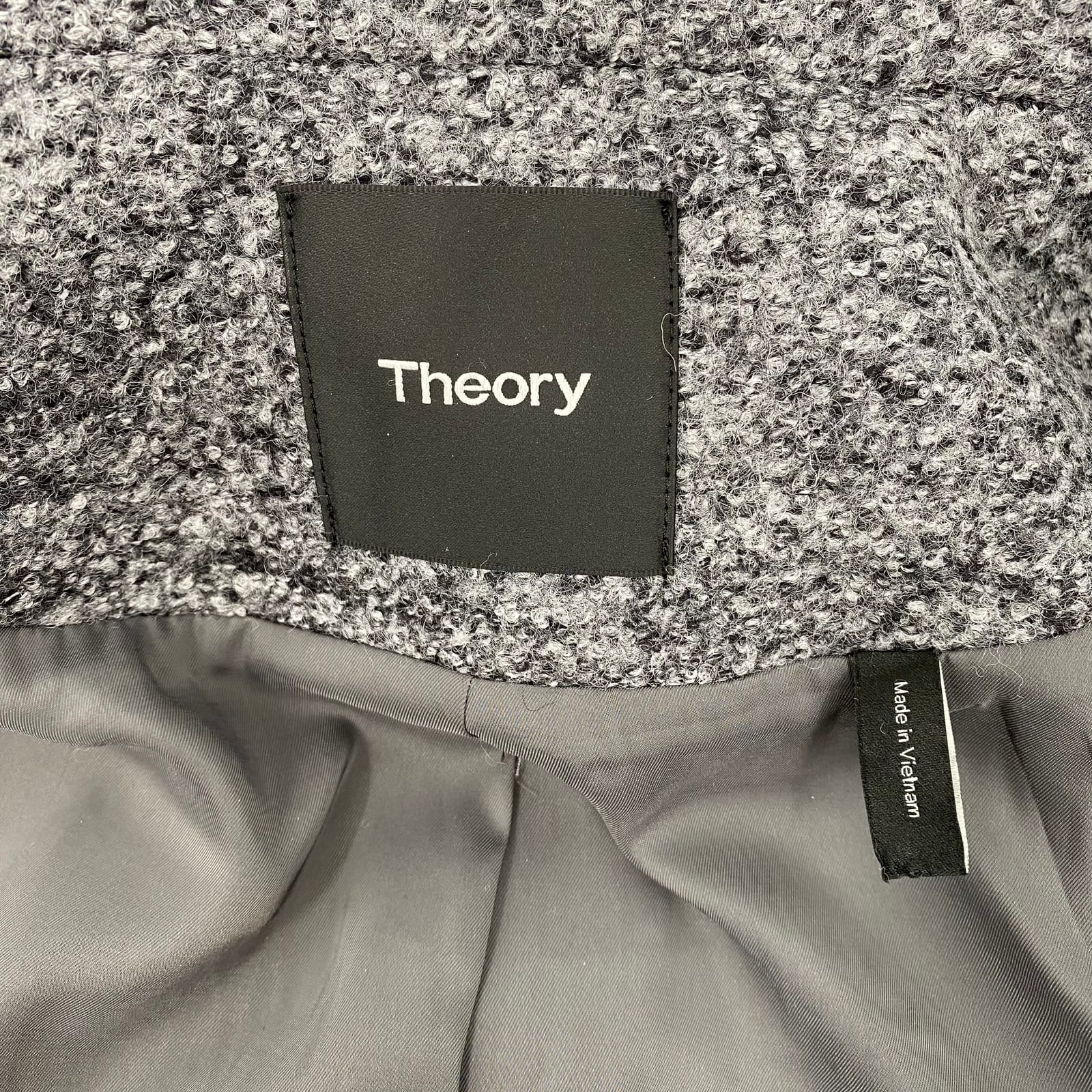 Theory Gray Wool Coat Theory Gray Wool Coat Size M (Excellent ...