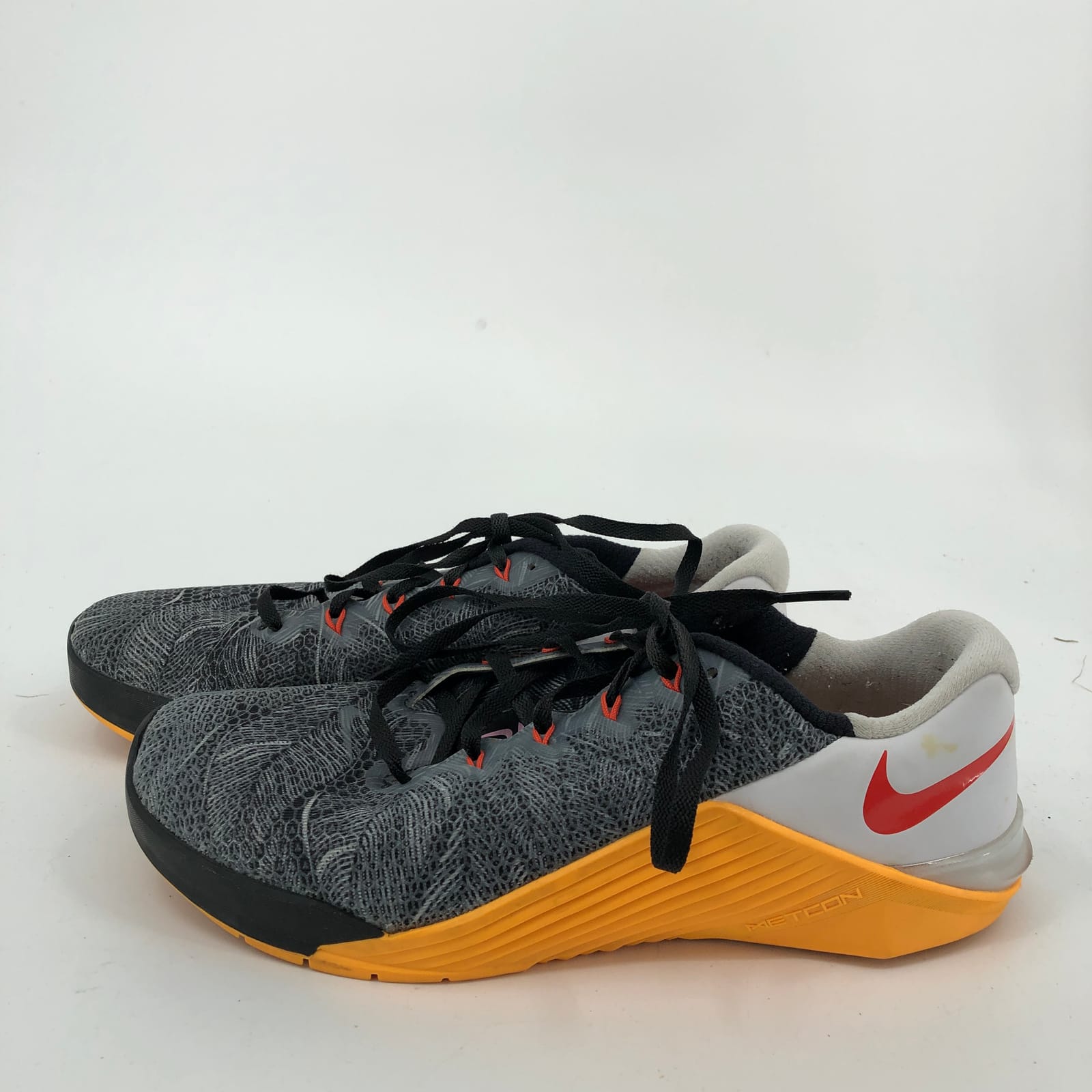 Nike Orange-Black Metcon 5 Athletic Shoes | Lace-Up Platform Sneakers Nike Metcon 10 AMP Men main image 4