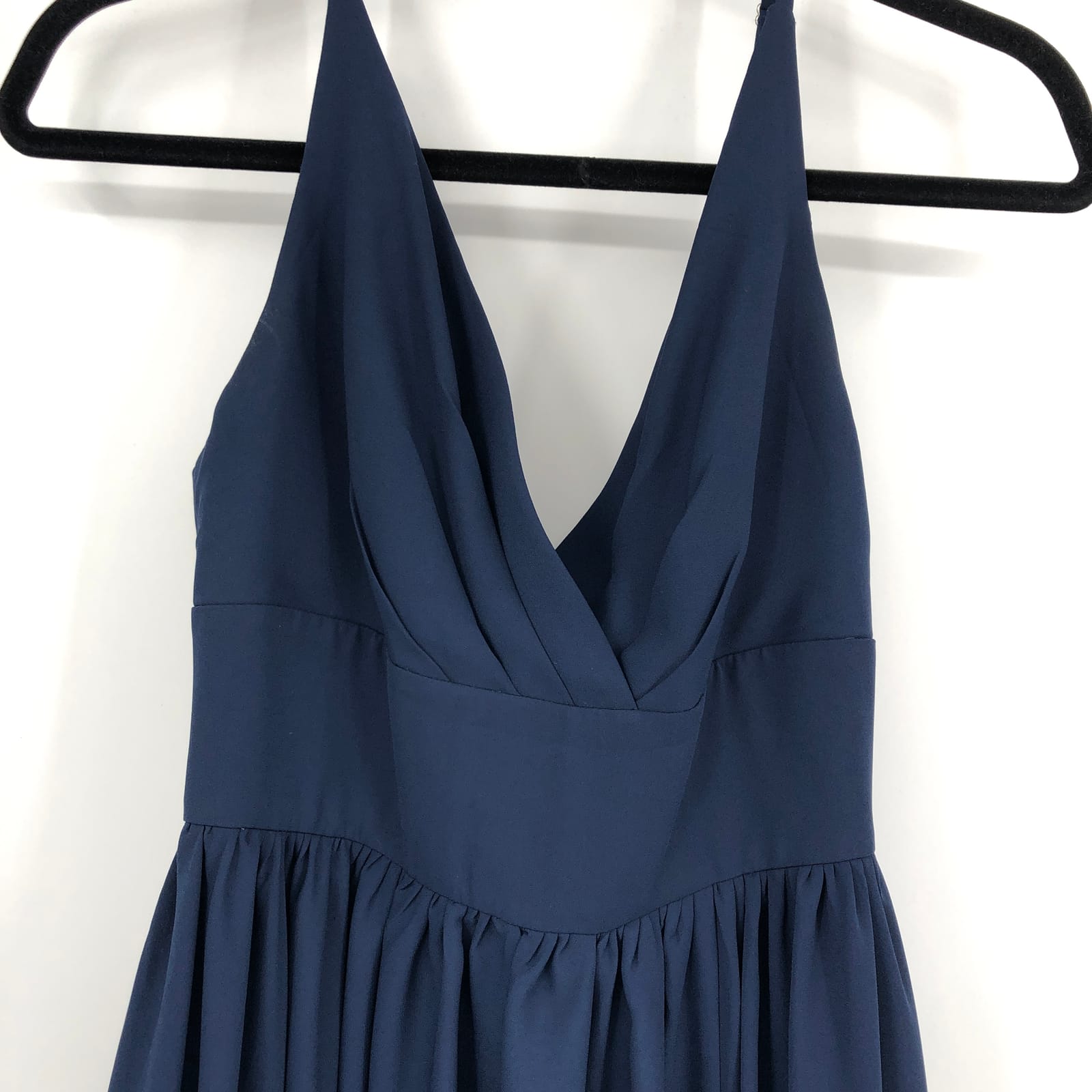 Fame and Partners Blue V-Neck Maxi Dress Fame and Partners Blue V-Neck Maxi Dress Size 8 (Good ...